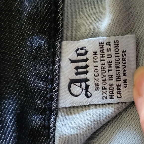 ANLO jeans with ankle button detail Dark Wash  size 29 - Picture 12 of 15